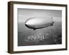 Uss Macon Airship Flying over New York City-Stocktrek Images-Framed Premium Photographic Print