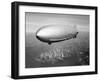 Uss Macon Airship Flying over New York City-Stocktrek Images-Framed Premium Photographic Print