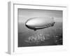 Uss Macon Airship Flying over New York City-Stocktrek Images-Framed Premium Photographic Print