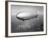 Uss Macon Airship Flying over New York City-Stocktrek Images-Framed Photographic Print