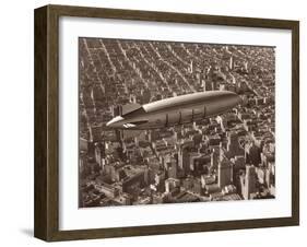 USS Macon, San Francisco, 1933-Clyde Sunderland-Framed Art Print