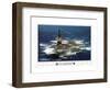 USS Midway - 1945 to 1997-null-Framed Art Print