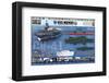 USS Midway - History-null-Framed Art Print