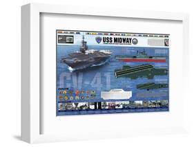 USS Midway - History-null-Framed Art Print