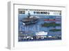 USS Midway - History-null-Framed Art Print