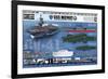 USS Midway - History-null-Framed Art Print