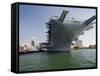 USS Midway Museum Ship in San Diego, California-Stocktrek Images-Framed Stretched Canvas