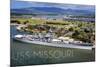 USS Missouri - Aerial Dock View-Lantern Press-Mounted Art Print