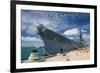 USS Missouri - Dock View-Lantern Press-Framed Art Print