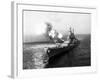 Uss Missouri Fires its 16-Inch Guns at Chong Jin, North Korea, Oct. 10, 1950-null-Framed Photo