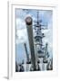 USS Missouri - Guns View-Lantern Press-Framed Art Print