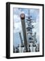 USS Missouri - Guns View-Lantern Press-Framed Art Print