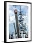 USS Missouri - Guns View-Lantern Press-Framed Art Print