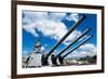 USS Missouri - Guns View-Lantern Press-Framed Premium Giclee Print