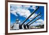 USS Missouri - Guns View-Lantern Press-Framed Premium Giclee Print