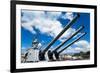 USS Missouri - Guns View-Lantern Press-Framed Premium Giclee Print