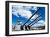 USS Missouri - Guns View-Lantern Press-Framed Art Print