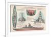 USS Missouri - Techinical-Lantern Press-Framed Art Print