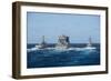 Uss Momsen, USS Antietam and USNS Charles Drew in Transit-null-Framed Photographic Print