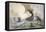 USS Monitor Fighting the CSS Merrimack, Battle of Hampton Broads, American Civil War, c.1862-null-Framed Stretched Canvas