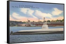 USS Nautilus, First Atomic Submarine-null-Framed Stretched Canvas