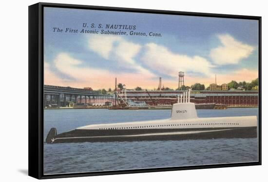 USS Nautilus, First Atomic Submarine-null-Framed Stretched Canvas