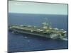 Uss Nimitz, Aircraft Carrier, Off VA-null-Mounted Premium Photographic Print