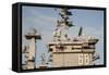 Uss Nimitz Arrives at Joint Base Pearl Harbor Hickam-null-Framed Stretched Canvas