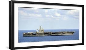 Uss Nimitz Transits the Mediterranean Sea-null-Framed Photographic Print