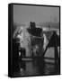 USS Peto Submarine Easing in to the Dock-Charles E^ Steinheimer-Framed Stretched Canvas