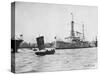 USS Pittsburgh Off Shanghai-null-Stretched Canvas