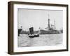 USS Pittsburgh Off Shanghai-null-Framed Premium Photographic Print