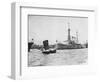 USS Pittsburgh Off Shanghai-null-Framed Photographic Print