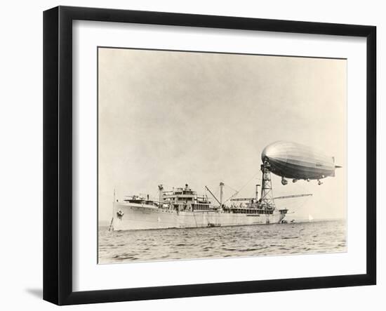 USS Shenandoah Airship And Tender-Miriam and Ira Wallach-Framed Premium Photographic Print