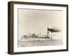 USS Shenandoah Airship And Tender-Miriam and Ira Wallach-Framed Photographic Print