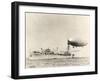 USS Shenandoah Airship And Tender-Miriam and Ira Wallach-Framed Photographic Print