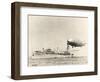 USS Shenandoah Airship And Tender-Miriam and Ira Wallach-Framed Photographic Print