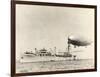 USS Shenandoah Airship And Tender-Miriam and Ira Wallach-Framed Photographic Print