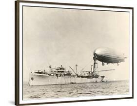 USS Shenandoah Airship And Tender-Miriam and Ira Wallach-Framed Premium Photographic Print