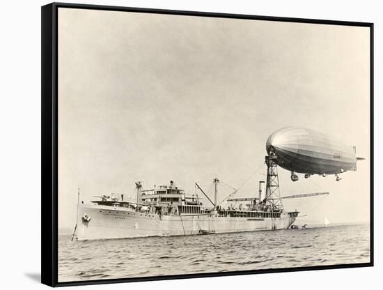 USS Shenandoah Airship And Tender-Miriam and Ira Wallach-Framed Stretched Canvas