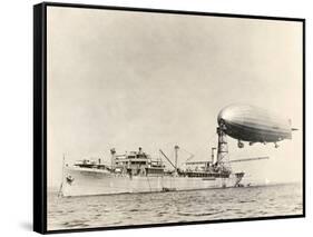 USS Shenandoah Airship And Tender-Miriam and Ira Wallach-Framed Stretched Canvas