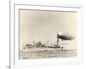 USS Shenandoah Airship And Tender-Miriam and Ira Wallach-Framed Photographic Print