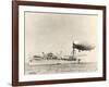 USS Shenandoah Airship And Tender-Miriam and Ira Wallach-Framed Photographic Print