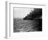 USS St Lo (Cve-63) Burning after Being Hit by Japanese Suicide Plane, Leyte Gulf, Phillipines. Clos-null-Framed Photographic Print