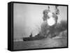 USS St. Lo Explodes, Battle of Leyte Gulf, October 1944-null-Framed Stretched Canvas