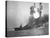 USS St. Lo Explodes, Battle of Leyte Gulf, October 1944-null-Stretched Canvas