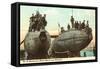 USS Submarines Shark and Porpoise-null-Framed Stretched Canvas