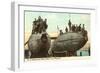 USS Submarines Shark and Porpoise-null-Framed Art Print