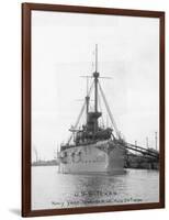 USS Texas in the Norfolk Navy Yard-null-Framed Photographic Print