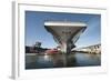 Uss Theodore Roosevelt Pulls Out of Newport News Shipyard-null-Framed Photographic Print